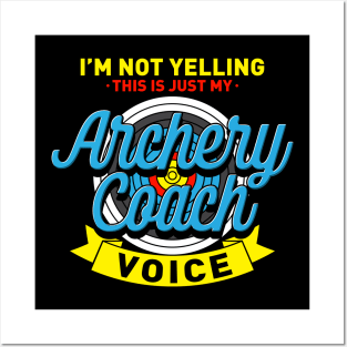 Funny Archery Gift idea For Archery Coach Posters and Art